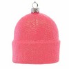 Cody Foster 3.0 Inch Hipster Beanie Pink Christmas Tree Ornament , Knit Look Glass Christmas (1PC) - 2 of 4