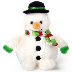Bearington Snowball The Plush Snowman, Stuffed Snowman, 7 Inch Christmas Plushies, Ideal Christmas Stuffed Animals Gift for Kids - 1 of 4