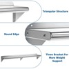 Stainless Steel Shelf NSF Commercial - Wall Mounted Floating Shelving, Heavy-Duty 240 LBS Capacity for Restaurant, Kitchen, Home, Hotel - 4 of 4