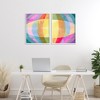 Stupell Industries Oblique Neon Flare 2pc Framed Giclee Art Set - 2 of 4