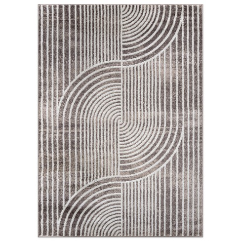 World Rug Gallery Contemporary Arch Knot Design Area Rug - Brown 5' X 7 ...