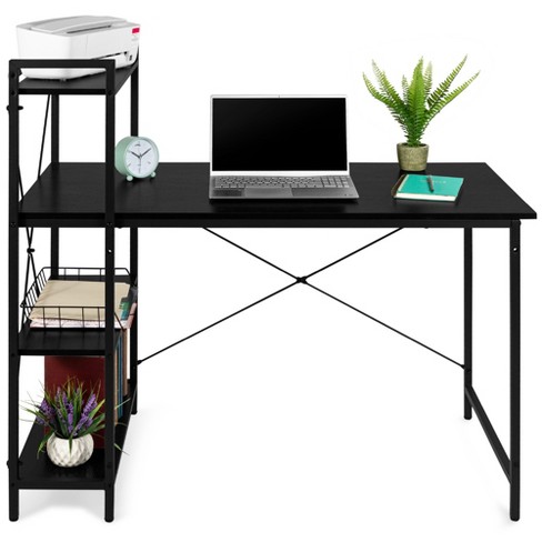 Costway 47.5'' Computer Desk Writing Desk Workstation W/ 4-tier Shelves :  Target