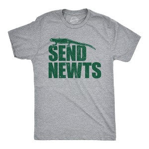 Mens Funny T Shirts Send Newts Sarcastic Graphic Novelty Tee For Men - Crazy Dog Men's T Shirt - 1 of 4