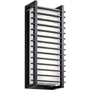 Kichler Rockbridge 20 3/4" High Black LED Outdoor Wall Light - 1 of 1