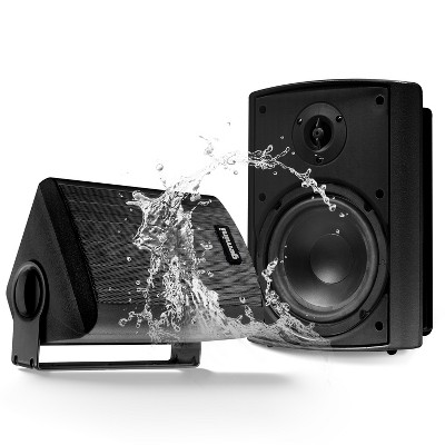 Gemini GHSI Series GHSI-W650BT-PR Outdoor Bluetooth 300-Watt-Peak Outdoor Speaker Set with Mounting Brackets and Remote, 2 Count - Thumbnail 3