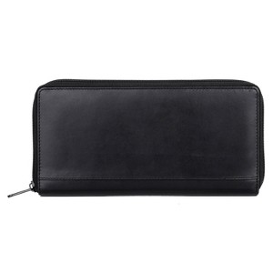 Dopp Regatta RFID Blocking Leather Zipper Passport Organizer - Black - 1 of 4