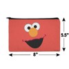 Sesame Street Elmo Face Makeup Cosmetic Bag Organizer Pouch - 4 of 4