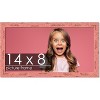 PosterPalooza | Photo Size Shabby Chic Pink Picture Frame - UV Acrylic, Foam Board Backing, Hanging Hardware - 2 of 4