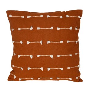 Parkland Collection,Elevate Your Couches Or Beds Look With Brown Cotton Pillow (18” X 18”) - 1 of 4