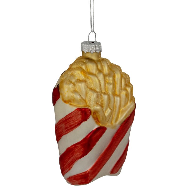 Northlight 4" Fast Food French Fries Glass Christmas Ornament, 4 of 6