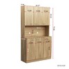 Lyngins Rustic 6-Door Storage Cabinet with 1 Drawer&1 Open Shelf, 70.87" Tall Wardrobe & Kitchen Cabinet, Kitchen Pantry Cabinet/Tall Cabinet - 4 of 4
