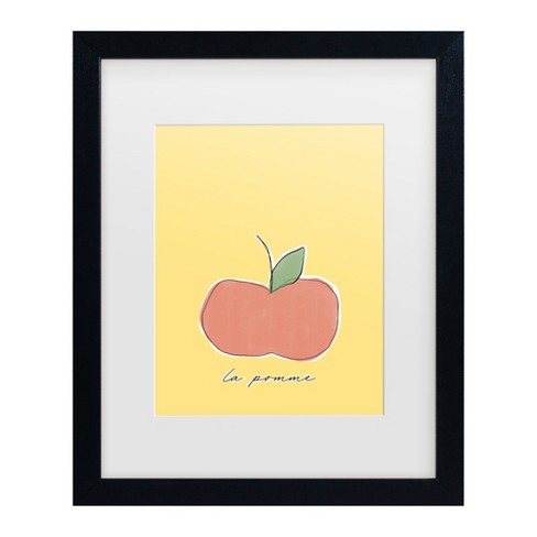 Trademark Fine Art - uplusmestudio La Pomme Matted Framed Art - image 1 of 4