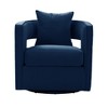 TOV Furniture Kennedy Velvet Swivel Accent Chair Forrest Green 30"W x 29.5"D x 31.5"H - 3 of 4