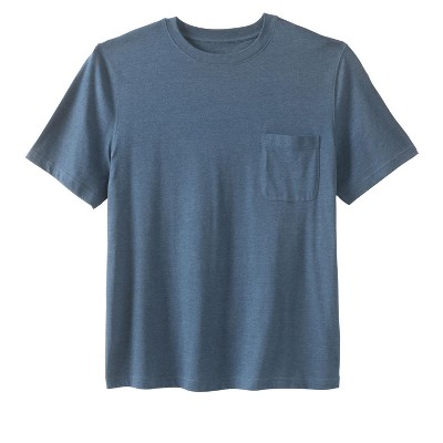 KingSize Shrink-Less Lightweight Pocket Crewneck T-Shirt