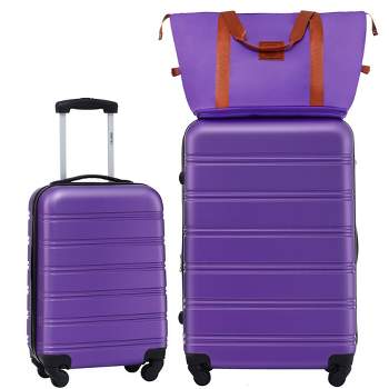 2/3 PCS Luggage Set, ABS Hardshell Expandable  Spinner Suitcase with Travel Bag and TSA Lock - ModernLuxe