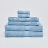 Lintex Linens Classic Touch 6-Piece 100% Cotton Towel Set – Soft, Absorbent, and Luxuriously Plush Bath Towels for Everyday Comfort - 2 of 3