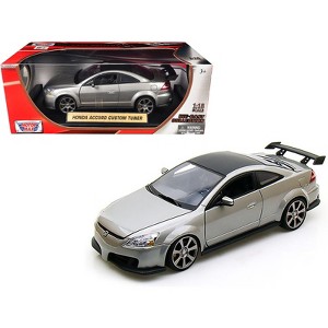 2003 Honda Accord Gray Metallic 1/18 Diecast Model Car by Motormax - 1 of 3