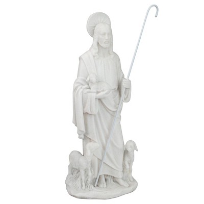 Design Toscano Jesus the Good Shepherd Marble Resin Statue
