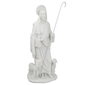 Design Toscano Jesus the Good Shepherd Marble Resin Statue - 1 of 4