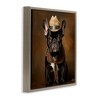 Stupell Industries French Bulldog Portrait Black Framed Floater Canvas Wall Art - 3 of 4