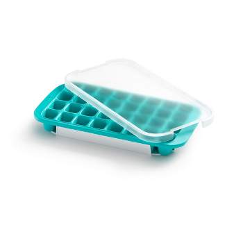 Dropship 1pc Silicone Ice Tray With Lid; Large Capacity Ice Box