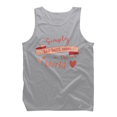 Men's Design By Humans Mother's Day Simply the Best Mom Banner By BoogieCreates Tank Top