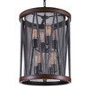 CWI Lighting Parsh 8 Light Drum Shade Chandelier With Pewter Finish - 2 of 4