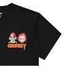 Chucky Men's Child's Play T-Shirt - Front and Back Print and Rubber Patch - Good Guy - Official Merchandise Horror Tee, black rubber - 4 of 4