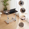 Standing Desk with Wheels, Adjustable Height Mobile Rolling Laptop PC Table for Home Office, Study & Bedroom - 4 of 4