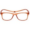 Magz Astoria Magnetic Front Connecting Polarized Sun OR Bi-Focal Sunglasses in Orange - 2 of 4