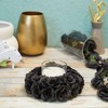 Bright Creations 50 Pack Artificial Black Rose Flower Heads for Arts and Crafts, Stemless Roses (2 in) - 2 of 4