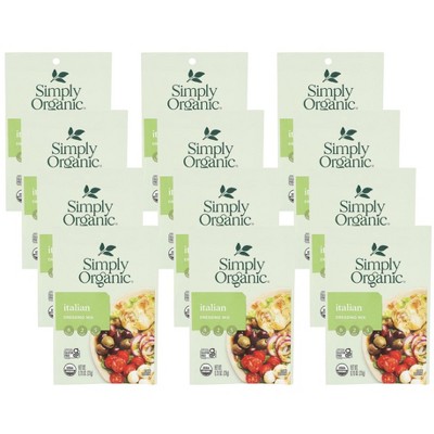 Simply Organic Italian Dressing Mix - Case of 12/.7 oz