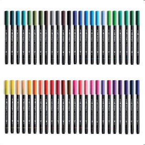 KINGART PRO Twin-Tip™ Brush Pens 48 Colors - 1 of 4