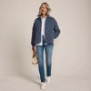Lands' End Women's RainDefense Serious Sweats Quilted Full Zip Jacket - 4 of 4