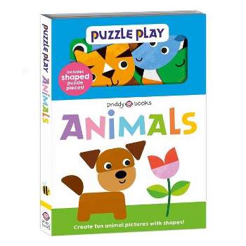 Puzzle Play: Animals - (Puzzle & Play) by  Roger Priddy (Board Book)