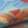 Waverly Sun & Shade "Pic-A-Poppy" Bluebell Indoor/Outdoor Area Rug by Nourison - 4 of 4
