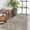 Acekool 2x6 Machine Washable Runner Rug - Non-Slip Stain Resistant Low-Pile for Hallway, Kitchen & Entryway, Grey - 2 of 4