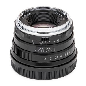 Koah Artisans Series 25mm f/1.8 Manual Focus Lens for Micro Four Thirds (Black) - 1 of 3