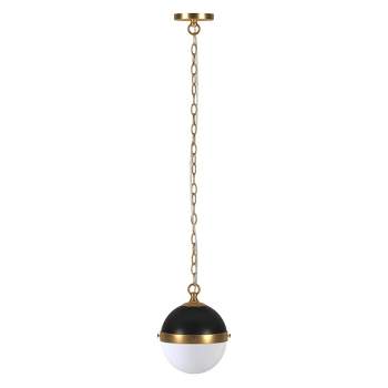 Hampton & Thyme 9" Wide Pendant with Glass Shade 