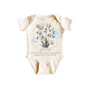 Libra Floral Celestial - Baby Boy Girl Clothes Infant Onesie® Funny Cute Newborn GS1 - 1 of 1