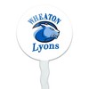 Wheaton College Primary Logo Cupcake Picks Toppers Decoration Set of 6 - 2 of 4