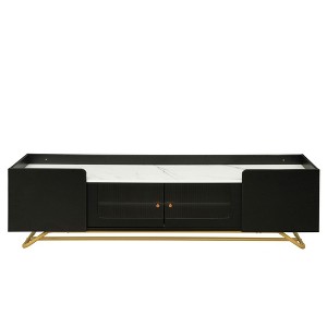 NicBex TV Stands for 70 inch TV, Modern Entertainment Center with  Gold Frame Base,TV Console for Living Room, Bedroom, Home - 1 of 4