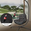 Okak Outdoor Rattan Egg Swing Chair with Stand,Cushion&Cup Holder,Patio Wicker Hanging Chair,Hammock Swing Chair for Patio,350LBS Capacity - 2 of 4