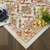 Area Rug Washable Rug, Modern Floral Area Rug Indoor, Non Slip Living Room Rug, Low Pile Foldable Thin Rug for Dining Room Home Office Dorm - 3 of 4