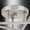 Urban Ambiance Luxury Mid-Century Modern Indoor Ceiling Light,  5-1/8''H x 18"W x 18''D,  Brushed Nickel Finish, UHP4422 - 4 of 4