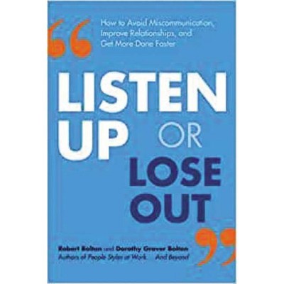 Listen Up or Lose Out - by  Robert Bolton & Dorothy Grover Bolton (Paperback)