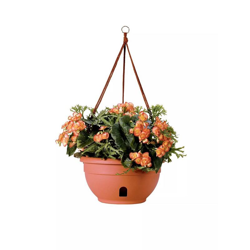 Gardener's Supply Company Self-Watering Hanging Basket, 12" Diameter - Terra Cotta, 1 of 4