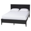 Baxton Studio Primrose Mid-Century Black Fluted Wood 4-Piece Bedroom Set - 4 of 4