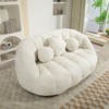 NicBex Bean Bag Sofa,High Back Beanbag Chair with Pillows,Oversized Lounge Sofa for Couples,Comfy Chair for Living Room Bedroom - 2 of 4