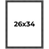 PosterPalooza | Refined Black Picture Frame - UV Acrylic, Foam Board Backing, Hanging Hardware - 2 of 4